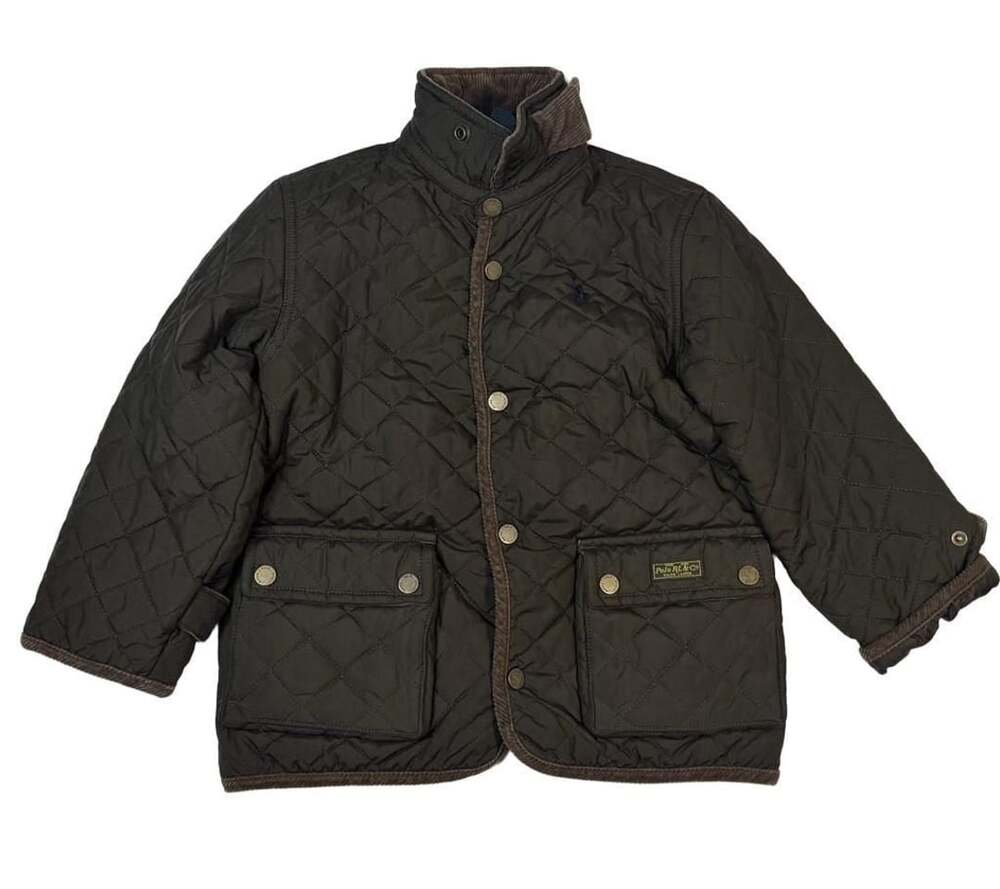 Vintage Polo By Ralph Lauren Quilted Jacket Size 5 Olive green